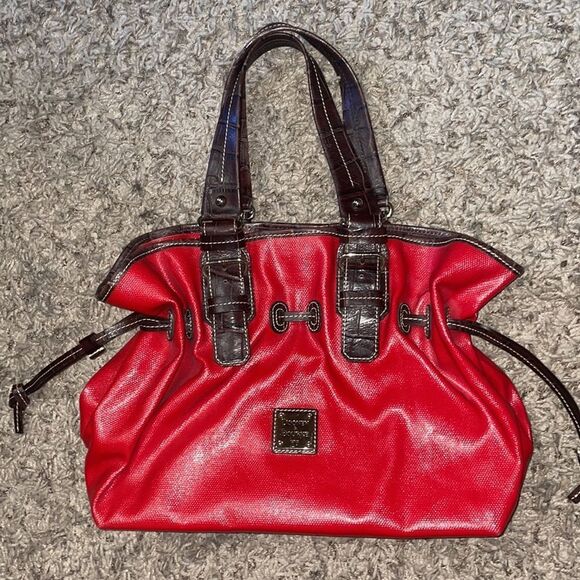 Dooney & Bourke Medium Chiara Handbag Red Brown - Picture 4 of 16